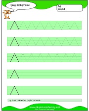okul öncesi çizgi çalışma sayfaları